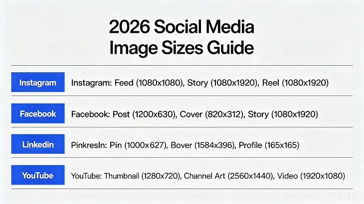Best Social Media Image Sizes for 2026